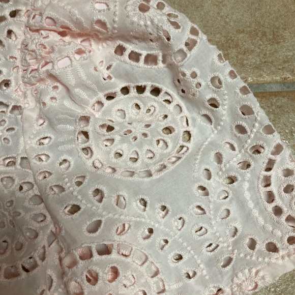 NWT Express Eyelet Top in Pale Pink Sz XS Barbie! - Picture 3 of 4